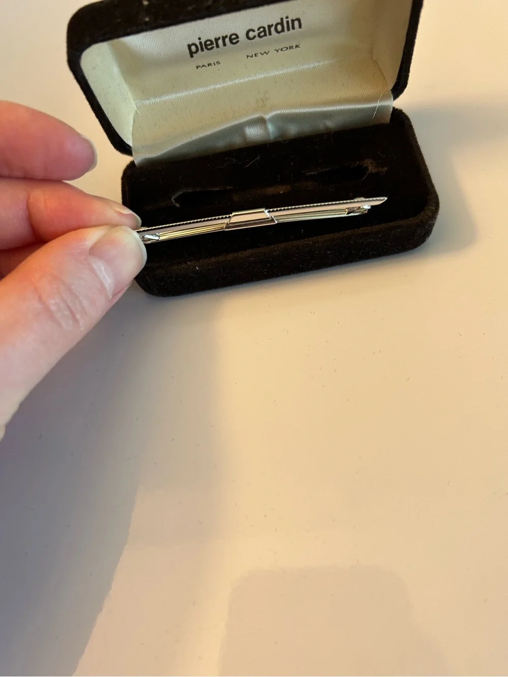Vintage Pierre Cardin Silver Tie Clip‎